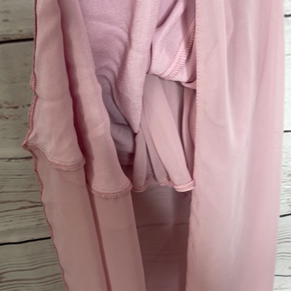 NWT Topshop Asymmetrical Frill Maxi Slip Dress Dress Sz 10! - Picture 15 of 15